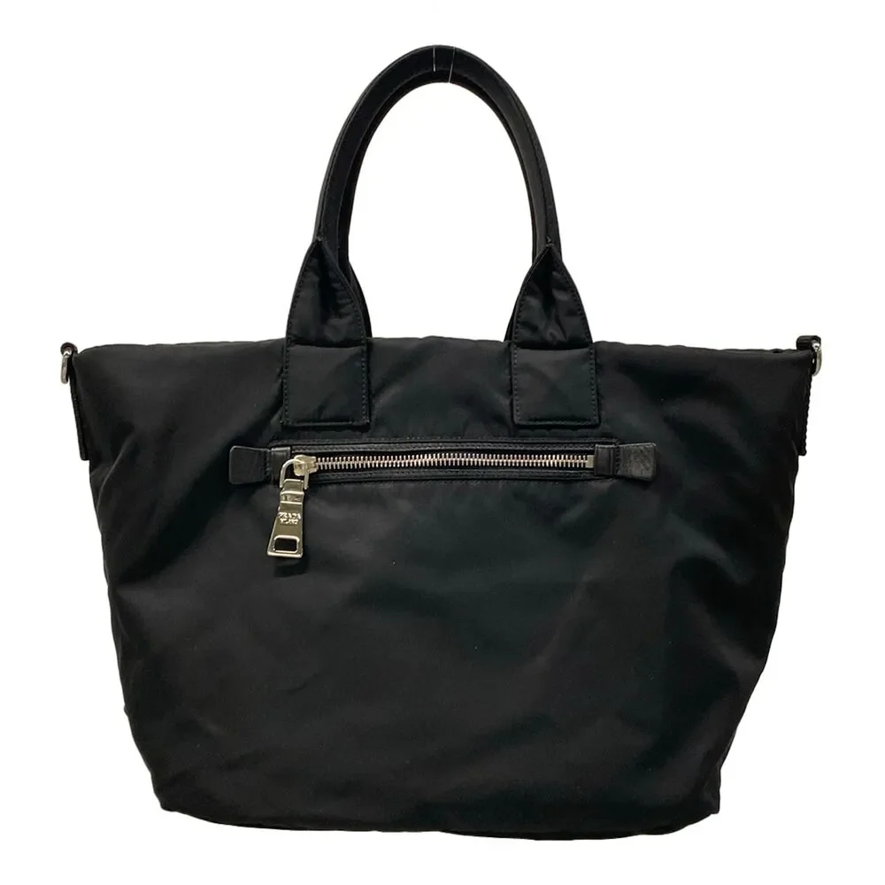 Prada Tote Bag Black Navy Green
